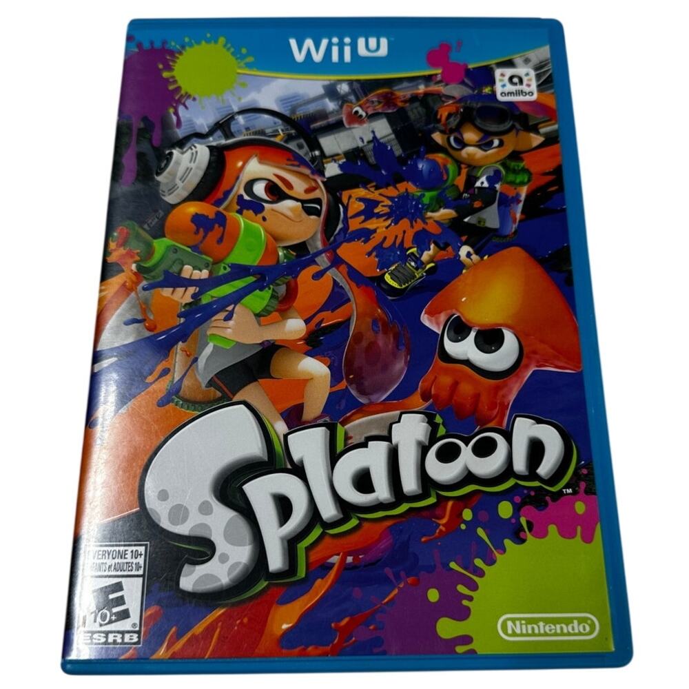 Splatoon Nintendo Wii U 2015 Complete Tested and Working Pre-Owned